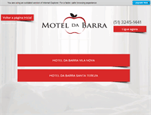 Tablet Screenshot of moteldabarra.com.br